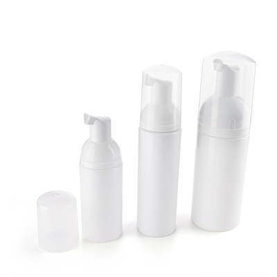 50ml 80ml 120ml White Foam Bottles For Face Cleaning With Cap Closure Color White Sealing Method Screw Thread