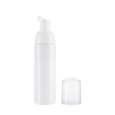80ml White Cylinder Pet Plastic Foam Bottles For Hand Washing With Cap