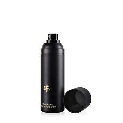 Black Luxury Fine Mist Spray Bottle With Cap 100ML Capacity Customized Service Accepted