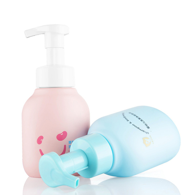 Plastic Soft Touch Finish Foaming Facial Cleanser Bottle 300ML For Kids
