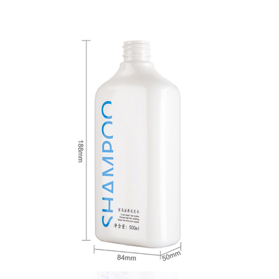 Matte Finish White Plastic Shampoo Bottles Squeezable Disc Top Cap Bottle