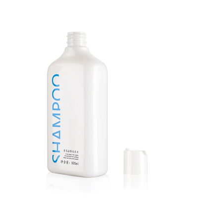 Matte Finish White Plastic Shampoo Bottles Squeezable Disc Top Cap Bottle