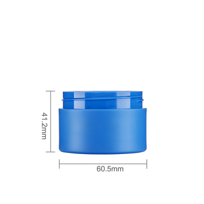 Heavy Wall Crystal PET Plastic Jars 50ml Cosmetic Jars For Facial Mask