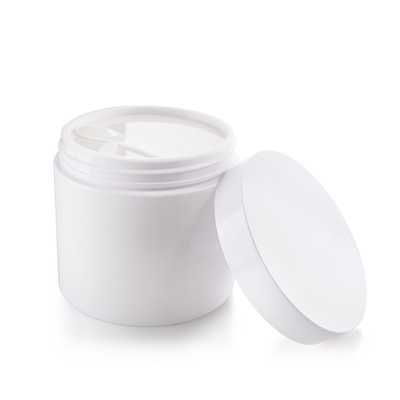 Recycled PET 400ml Custom Design Wide Mouth Plastic Jars for Cosmetics and Skincare Screen Print Method