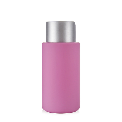 300ml Soft Touch Finish Plastic Shampoo Bottle With Electroplated Disc Cap