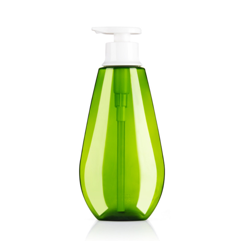 OEM ODM Liquid Soap Bottles 520ML Unique Shape PCR PET Bottles With Lotion Pump