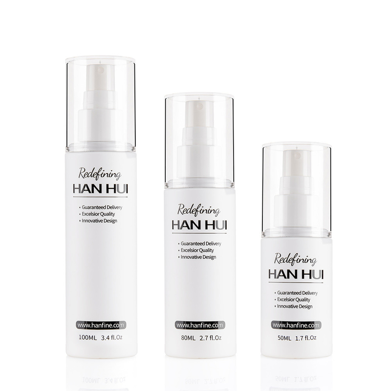 Round Cosmetic Bottles 50ML 80ML100ml PET Bottle With Over Cap