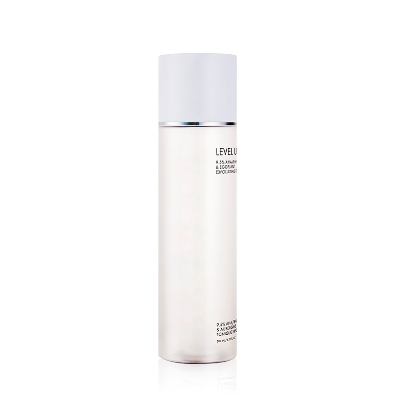 200ml Frosted Plastic Facial Toner Bottles Container In White Screw Cap with logo Hot stamping