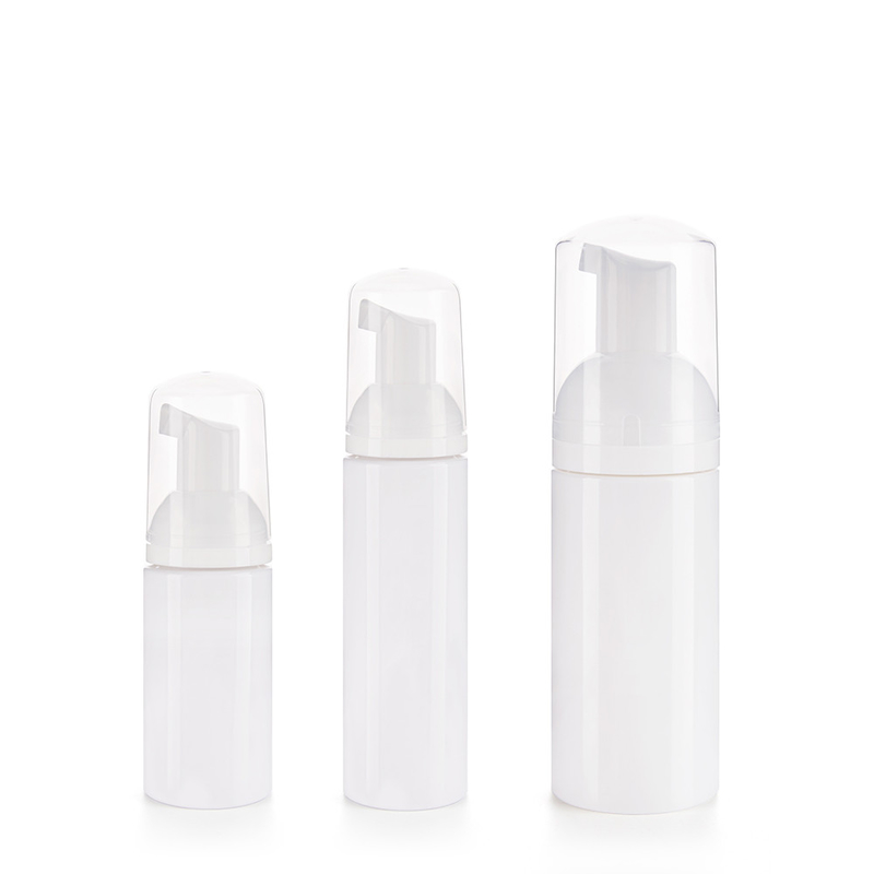 50ml 80ml 120ml White Foam Bottles For Face Cleaning With Cap Closure Color White Sealing Method Screw Thread